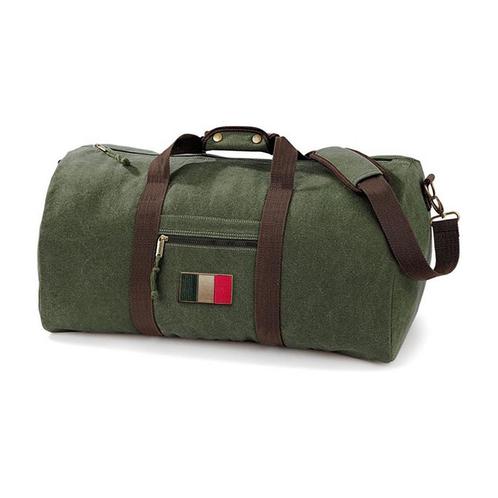 Vintage Canvas Reistas  - Italiaanse Vlag (Fiat, Alfa Romeo), Handtassen en Accessoires, Tassen | Reistassen en Weekendtassen