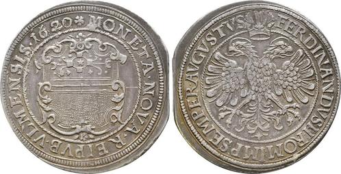 Taler, daalder mit Titel Ferdinand Ii 1620 Ulm Stadt:, Postzegels en Munten, Munten | Europa | Niet-Euromunten, België, Verzenden