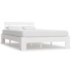 vidaXL Bedframe met hoofdbord massief grenenhout wit 140x200, Huis en Inrichting, Slaapkamer | Bedden, Verzenden, Nieuw