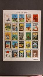 Kuifje - 1 Feuille complète de timbres Hergé - 2007, Boeken, Stripverhalen, Nieuw