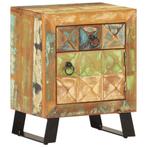 vidaXL Nachtkastje 40x30x50 cm massief gerecycled hout, Huis en Inrichting, Verzenden, Nieuw
