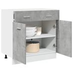 vidaXL Onderkast met lade Lyon 80x46x81,5 cm bewerkt hout, Huis en Inrichting, Kasten | Overige, Verzenden, Nieuw