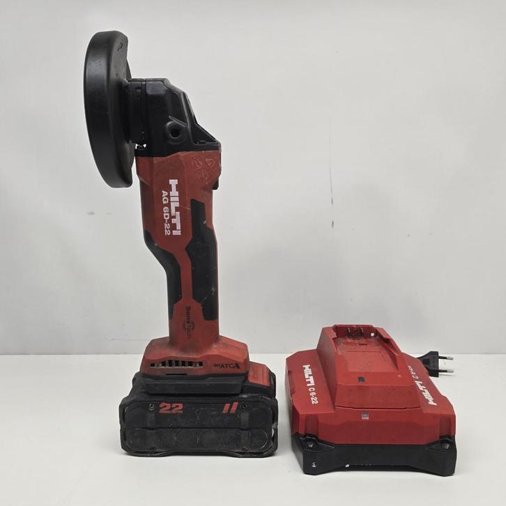 Hilti AG 6D-22 Haakse Slijper 125 mm Incl. Accu en Lader, Doe-het-zelf en Bouw, Gereedschap | Slijpmachines, Nieuw, Ophalen of Verzenden
