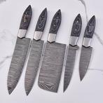 Keukenmes - Chefs knife - pakkahout en gevouwen staal -, Antiek en Kunst