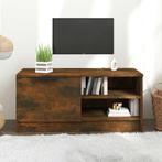 vidaXL Tv-meubel 80x35x36,5 cm bewerkt hout gerookt, Huis en Inrichting, Kasten |Televisiemeubels, Nieuw, Verzenden