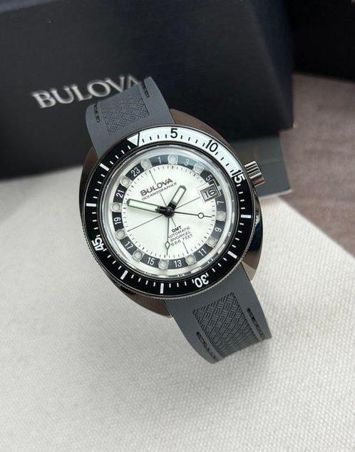 Bulova - Oceanographer Automatic Date GMT - Zonder, Handtassen en Accessoires, Horloges | Heren