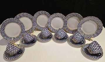 Lomonosov Imperial Porcelain Factory - Koffieservies voor 6