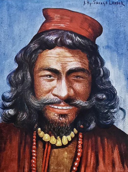 A. Henry Savage Landor - Tibet and Nepal Painted and, Antiek en Kunst, Antiek | Boeken en Manuscripten