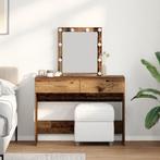 vidaXL Kaptafel met lade Oud Hout 100 x 40 x 130 cm Bewerkt, Huis en Inrichting, Verzenden, Nieuw