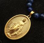 Lapis lazuli - Katholieke medaille van de Maagd Maria: