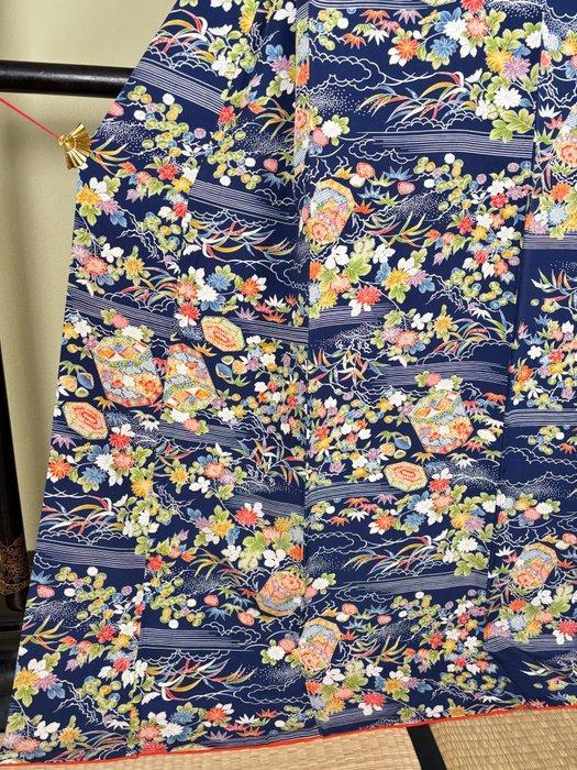 Kimono - Shell, Flowers - GEEN RESERVEPRIJS - Zijde - Japan, Antiek en Kunst, Antiek | Overige Antiek