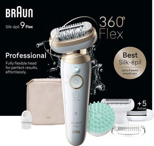 Braun Silk·épil 9 Flex - Epilator met Ladyshave opzetstuk., Handtassen en Accessoires, Uiterlijk | Haarverzorging, Nieuw, Verzenden