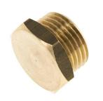 Bouchon de fermeture en laiton 1/2 avec hexagone extérieur, Bricolage & Construction, Verzenden