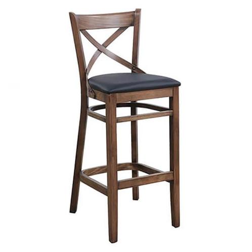 Barkruk | LILA | Kunstleer/Hout | Black | Eiken Frame |, Zakelijke goederen, Horeca | Keukenapparatuur, Nieuw in verpakking, Verzenden