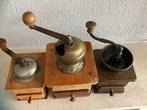 Moulin à café (3) - bois, métal, Antiek en Kunst