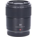 Panasonic Lumix G Macro 30mm f/2.8 ASPH Mega OIS - Zwart, Ophalen of Verzenden, Gebruikt, Overige typen