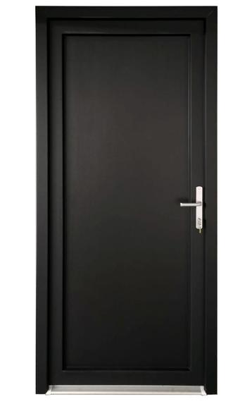 PVC Deur volpaneel Basic Plus b98xh210 cm zwart L beschikbaar voor biedingen