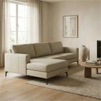 Leren hoekbank Match - 2.5 zits + longchair, Huis en Inrichting, 250 tot 300 cm, Bohemian, Industrieel, Modern, Scandinavisch