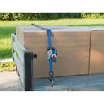 Autom. sjorgordel 25mm / 1,8m sjorkracht 300/600kg, s-haak -