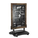 Stoepbord ChalkPro Bruin 80x105 cm, Verzenden