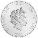 Niue. 2 Dollars 2021 Star Wars Mandalorian: Cara Dune 1 Oz, Postzegels en Munten