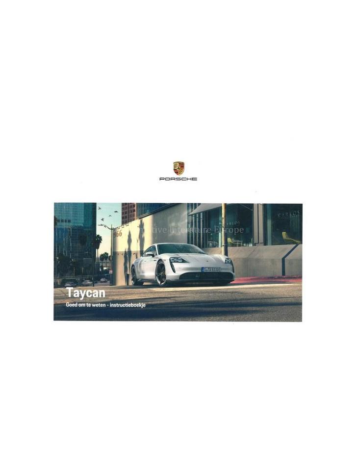 2022 PORSCHE TAYCAN INSTRUCTIEBOEKJE NEDERLANDS, Auto diversen, Handleidingen en Instructieboekjes