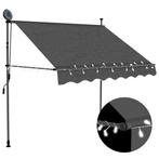 Antraciet Luifel 150cm met LED - Retour Deal - Tuin & Ter..., Verzenden, Nieuw, Minder dan 250 cm, 150 tot 300 cm