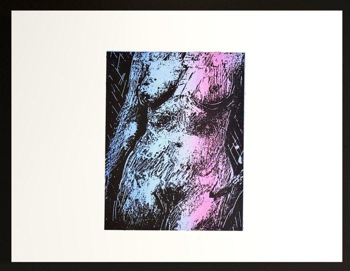 Miguel Chevalier (1959) - Buste de femme - Janvier 1985 -, Antiek en Kunst, Antiek | Overige Antiek
