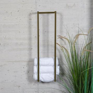 Handdoekenrek Industrieel BWS | 95x25x20cm | Mat Metallic, Ophalen of Verzenden, Bad