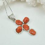 Bloedkoraal - Zilver - Ketting met hanger - CORALLO, Antiek en Kunst