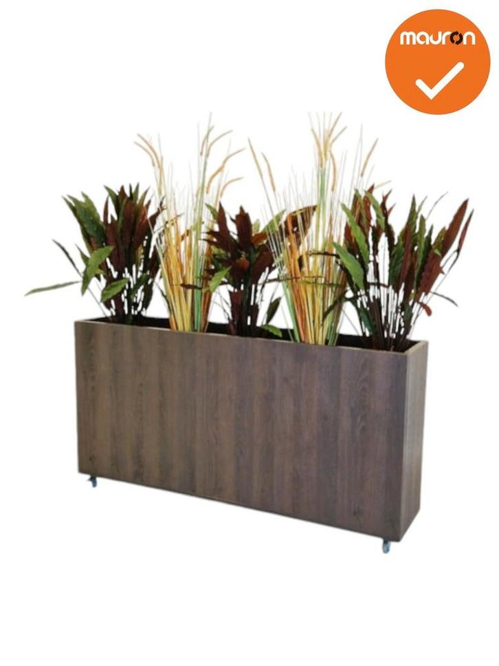 Verrijdbare plantenbak - 160x80cm - Donker Sepia, Zakelijke goederen, Kantoor en Winkelinrichting | Kantoormeubilair en Inrichting