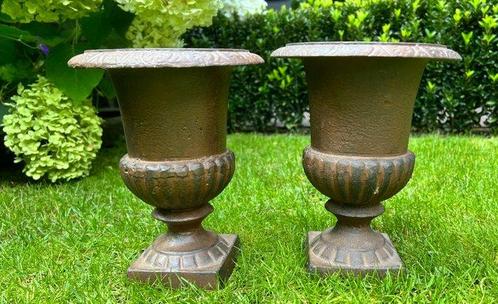 Sculpture, Franse Medici Vaas gietijzer evt voor sokkel - 0, Antiek en Kunst, Curiosa en Brocante