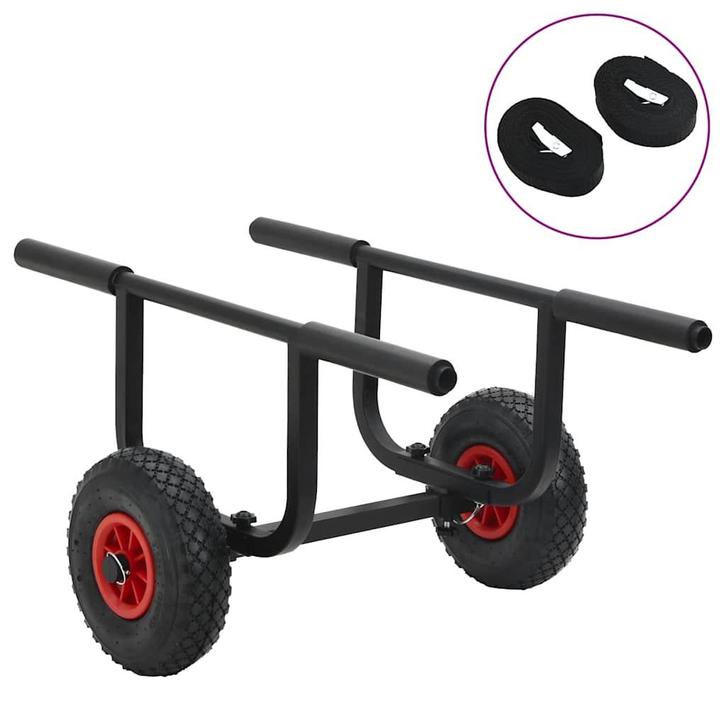 vidaXL Kajaktrolley 90 kg aluminium, Watersport en Boten, Bootonderdelen, Nieuw, Verzenden