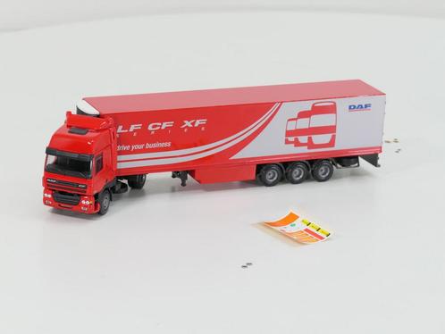 Schaal 1:50 Lion Car DAF CF Space Cab 2 as Trekker met 3..., Hobby en Vrije tijd, Modelauto's | 1:50, Gebruikt, Ophalen of Verzenden