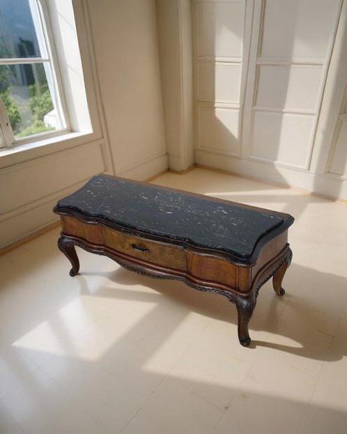 Console - Bois, Laiton, Métal, Noyer, Antiek en Kunst, Curiosa en Brocante