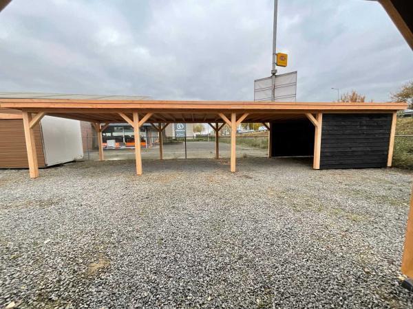 Veiling - Douglas buitenverblijf met berging  1500x500x257 c, Tuin en Terras, Overkappingen