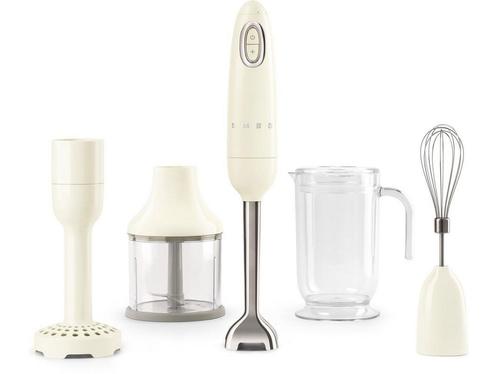 SMEG HBF22CREU - Staafmixer - Crème - 700W - Met accessoires, Elektronische apparatuur, Keukenmixers, Zo goed als nieuw, Verzenden
