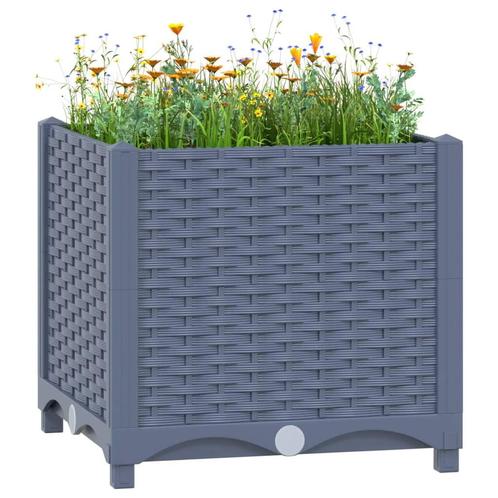 vidaXL Plantenbak verhoogd 40x40x38 cm polypropyleen, Tuin en Terras, Bloempotten, Nieuw, Verzenden