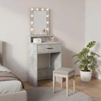 vidaXL Kaptafel met spiegellichten Grijs 50 x 41 x 140 cm, Verzenden, Nieuw