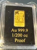 Monde. Gold bar Nofretete , 1/200 Oz (.999) (Sans Prix de, Postzegels en Munten