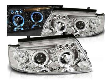 Angel Eyes koplampen Chrome geschikt voor VW Passat B5 3B, Verzenden