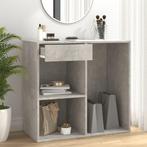 vidaXL Cosmeticakast 80x40x75 cm bewerkt hout grijs, Verzenden, Nieuw
