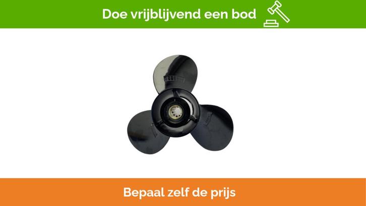 Bieden: Suzuki 10-1/4 x 13 Aluminium Propeller 3-Blade - 58, Watersport en Boten, Bootonderdelen, Ophalen of Verzenden