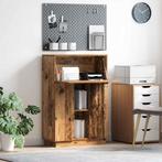 vidaXL Bureau met plank Oud hout 71,5 x 31,5 x 106,5 cm, Huis en Inrichting, Verzenden, Nieuw