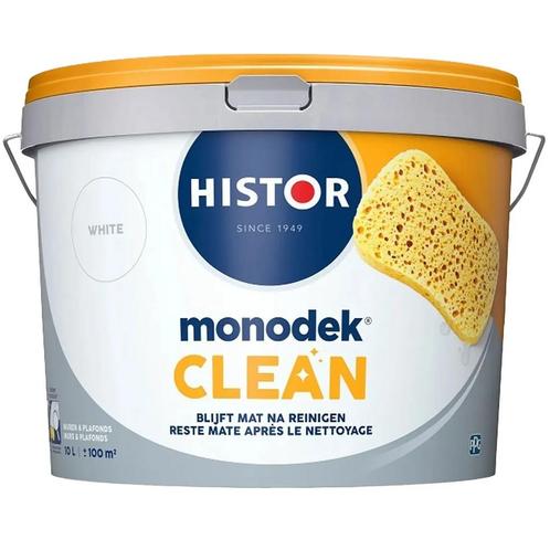 Histor Monodek Clean Muurverf Mat RAL 9001 | Crèmewit 2.5L, Doe-het-zelf en Bouw, Verf, Beits en Lak, Nieuw, Verzenden