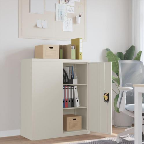 vidaXL Archiefkast 90x40x105 cm staal wit, Huis en Inrichting, Kasten | Overige, Nieuw, Verzenden