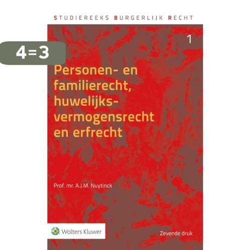 Personen- en familierecht, huwelijksvermogensrecht en, Boeken, Wetenschap, Zo goed als nieuw, Verzenden
