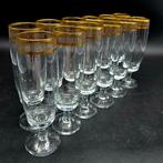 Drinkservies (12) - Verguld, Kristal - Flutè Champagne