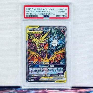Pokémon Graded card - Moltres & Zapdos & Articuno GX #SM210