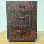 Traditional Japanese Kamakura-bori - Ladekast - Hout - Met